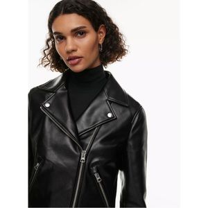 Aritzia Wilfred Stunner Vegan Moto Jacket